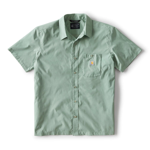 Carhartt 106141-SNSLS26 Men's Force Sun Defender Woven Relaxed Fit SS Shirt