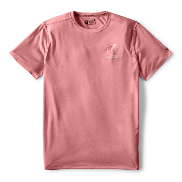 Carhartt 106163-SNSL Men's Force Sun Defender Lightweight SS Logo Graphic T-Shirt