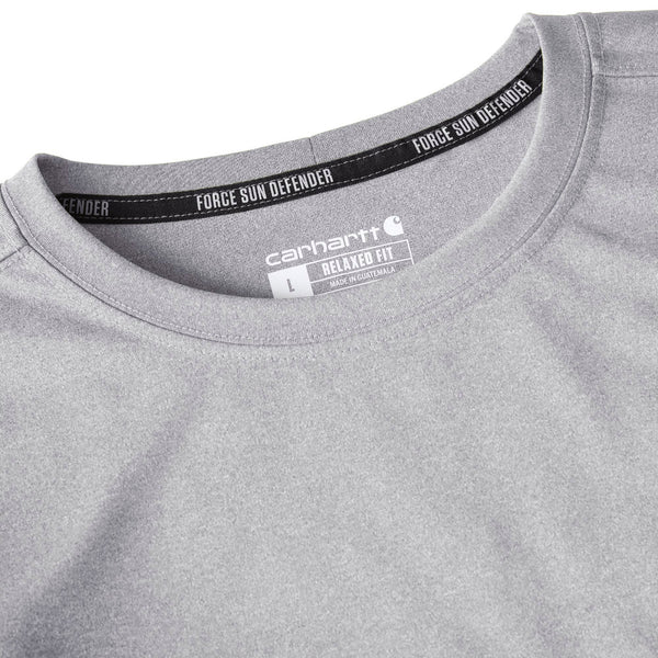 Carhartt 106164-F26 Men's Force Sun Defender Relaxed LS Logo T-Shirt