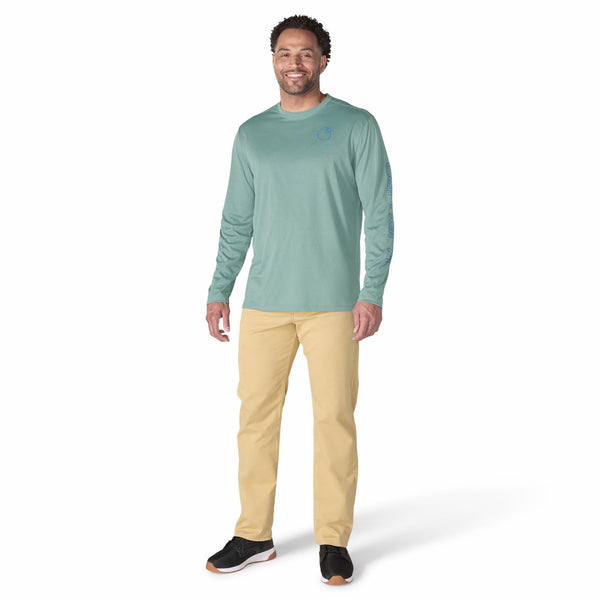 Carhartt 106164-F26 Men's Force Sun Defender Relaxed LS Logo T-Shirt