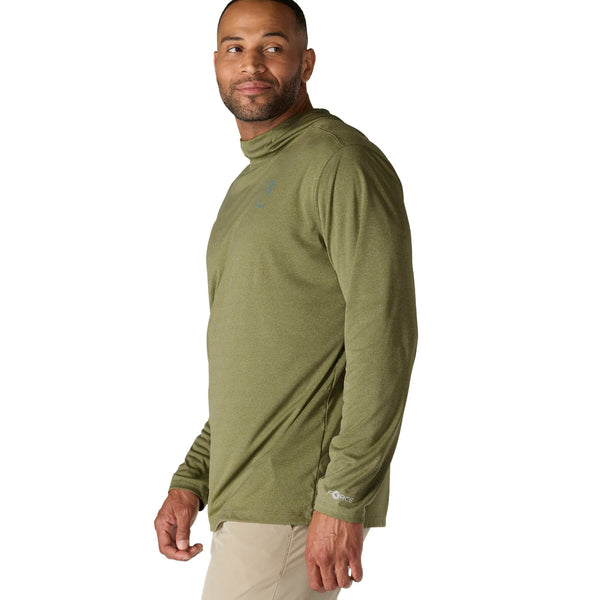 Carhartt 106165-SNSL Men's Force Sun Defender Lightweight LS Hooded Logo Graphic T-Shirt - Seasonal Colors