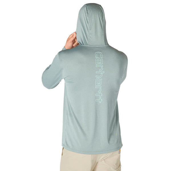 Carhartt 106165-SNSLS26 Men's Force Sun Defender Relaxed Logo Hoodie