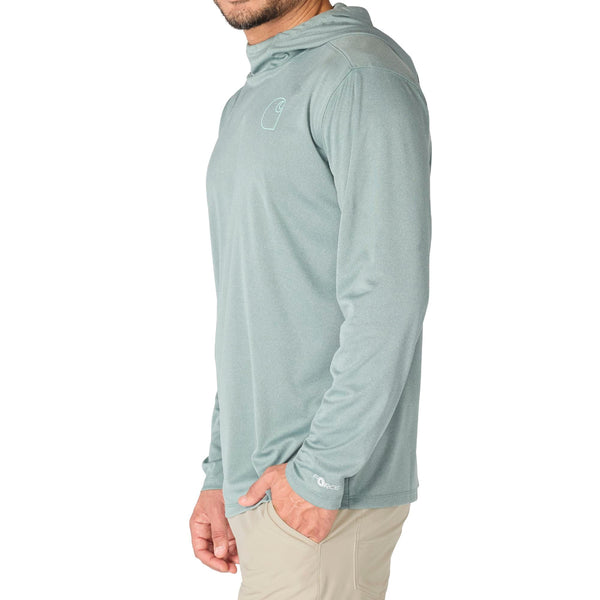 Carhartt 106165-SNSLS26 Men's Force Sun Defender Relaxed Logo Hoodie