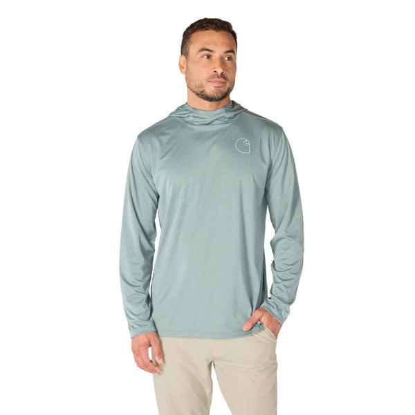 Carhartt 106165-SNSLS26 Men's Force Sun Defender Relaxed Logo Hoodie