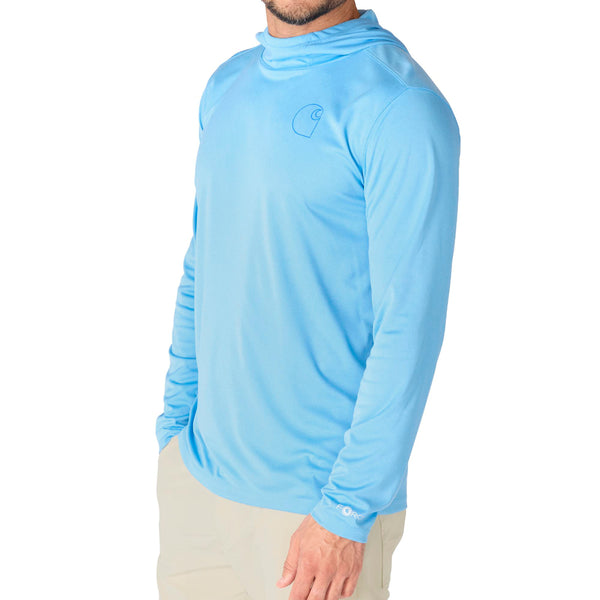 Carhartt 106165-SNSLS26 Men's Force Sun Defender Relaxed Logo Hoodie