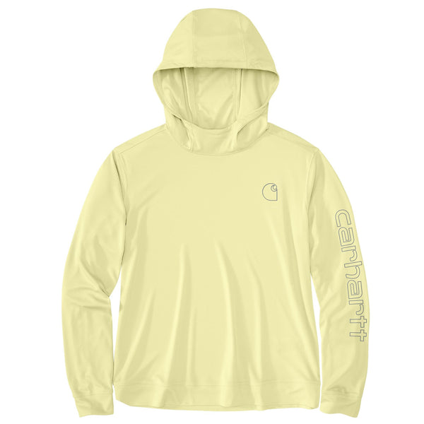 Carhartt 106236-SNSL Women's Force Sun Defender Relaxed LS Logo Hoodie