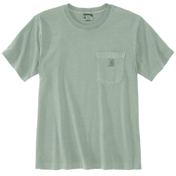 Carhartt 106252-SNSLF25 Men's Relaxed Fit Lightweight SS Garment Dyed Pocket T-Shirt