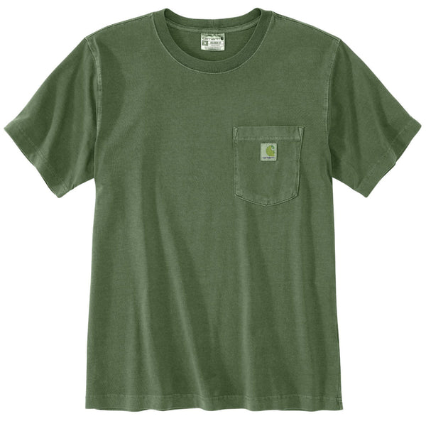 Carhartt 106252-SNSLF25 Men's Relaxed Fit Lightweight SS Garment Dyed Pocket T-Shirt