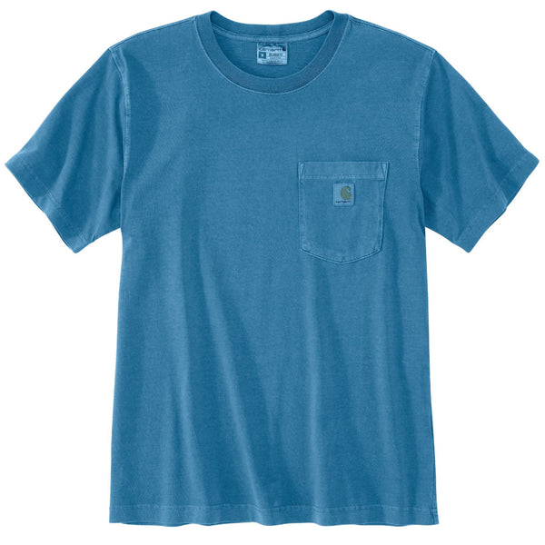 Carhartt 106252-SNSLF25 Men's Relaxed Fit Lightweight SS Garment Dyed Pocket T-Shirt