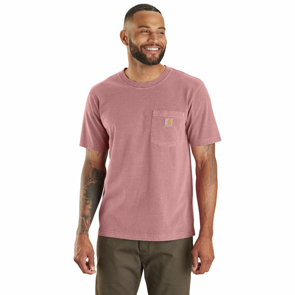 Carhartt 106252-SNSLS25 Men's Relaxed Fit Lightweight SS Garment Dyed Pocket T-Shirt