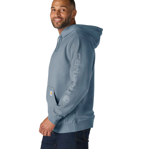 Carhartt 106253-SNSLS26 Men's Durham Garmnet Dyed Logo Sweatshirt