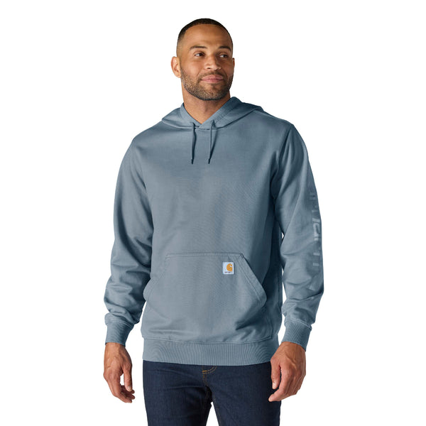 Carhartt 106253-SNSLS26 Men's Durham Garmnet Dyed Logo Sweatshirt