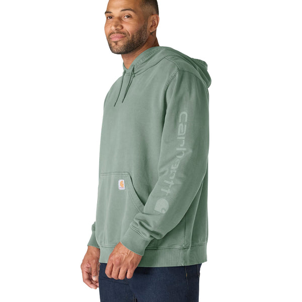 Carhartt 106253-SNSLS26 Men's Durham Garmnet Dyed Logo Sweatshirt
