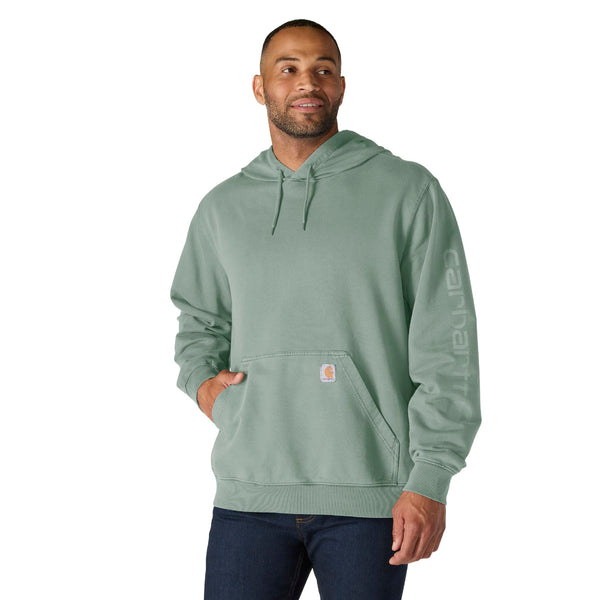 Carhartt 106253-SNSLS26 Men's Durham Garmnet Dyed Logo Sweatshirt