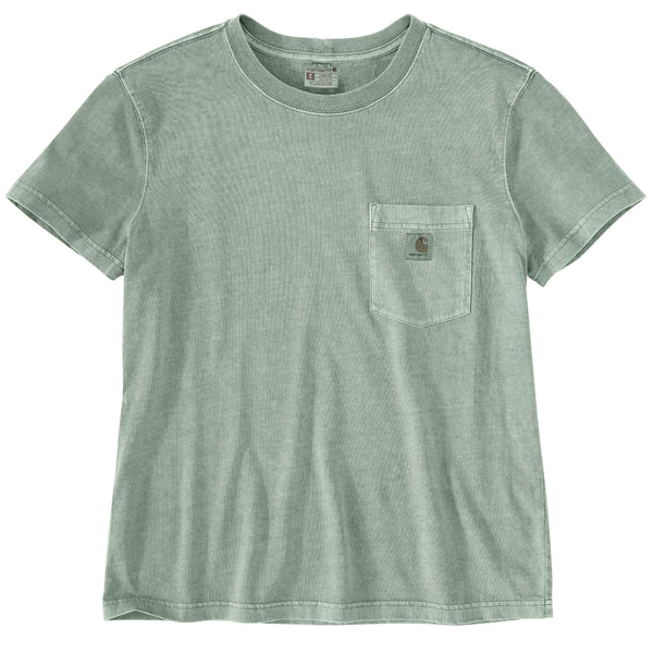 Carhartt 106272 Women's Relaxed Fit Midweight Short Sleeve Garment Dye Pocket T-Shirt