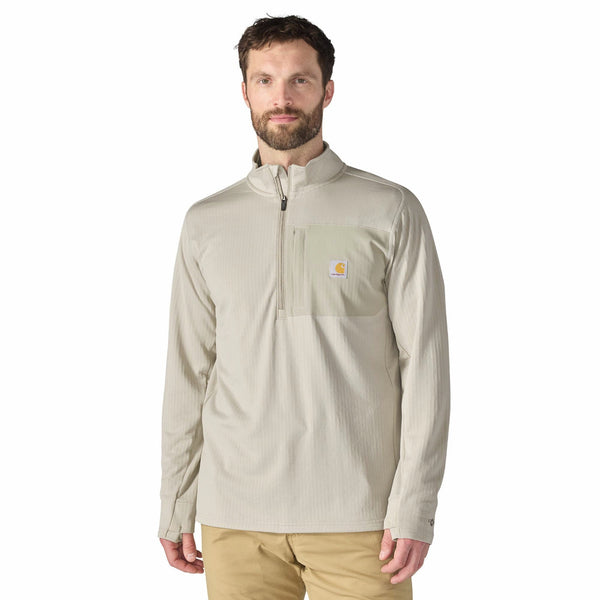 Carhartt 106423-F26 Men's Force Ironwood Relaxed Half Zip Mock Neck