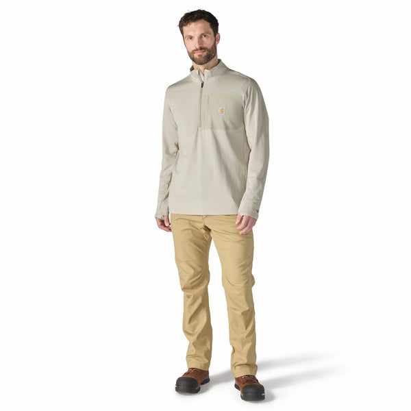 Carhartt 106423-F26 Men's Force Ironwood Relaxed Half Zip Mock Neck