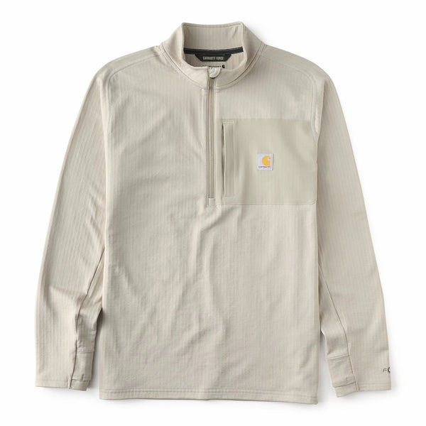 Carhartt 106423-F26 Men's Force Ironwood Relaxed Half Zip Mock Neck