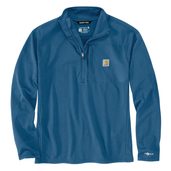 Carhartt 106423-SNSL Men's Force Relaxed Fit Mock Neck Half-Zip T-Shirt Seasonal Colors