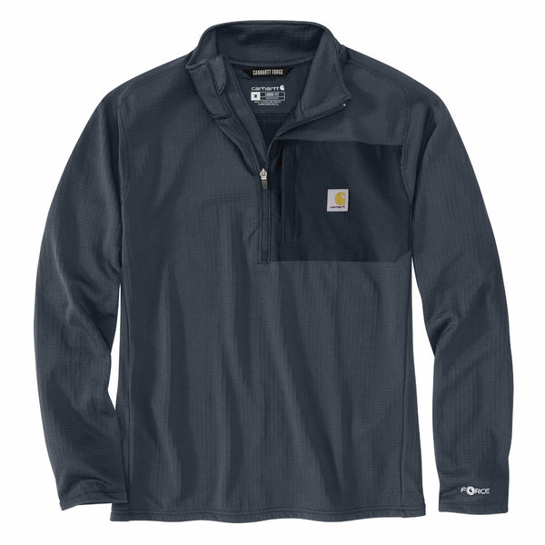 Carhartt 106423-F26 Men's Force Ironwood Relaxed Half Zip Mock Neck