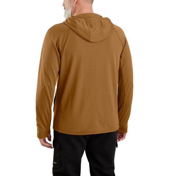 Carhartt 106625 Men's Force Relaxed Fit Full-Zip Long-Sleeve Hooded T-Shirt