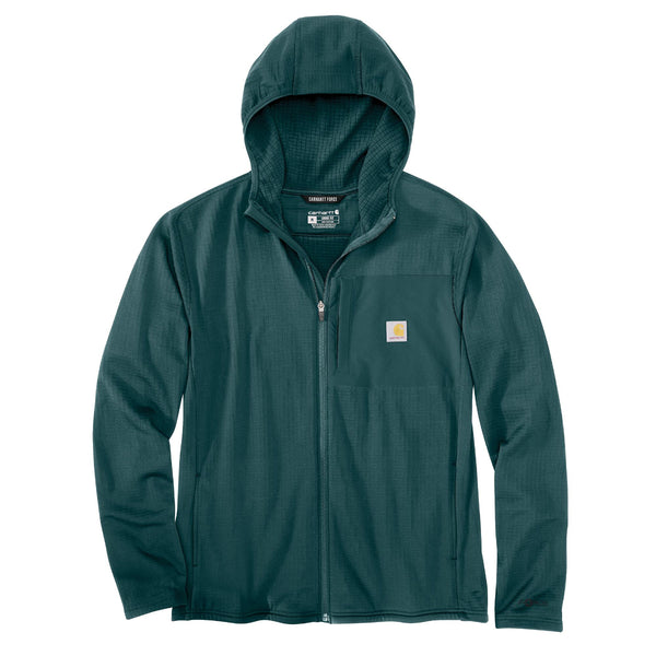 Carhartt 106625-SNSL Men's Force Relaxed Fit Full-Zip Long-Sleeve Hooded T-Shirt Seasonal Colors