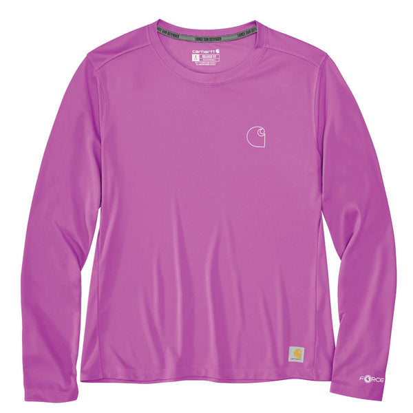 Carhartt 106632-S26 Women's Force Sun Defender LW LS Graphic T-Shirt