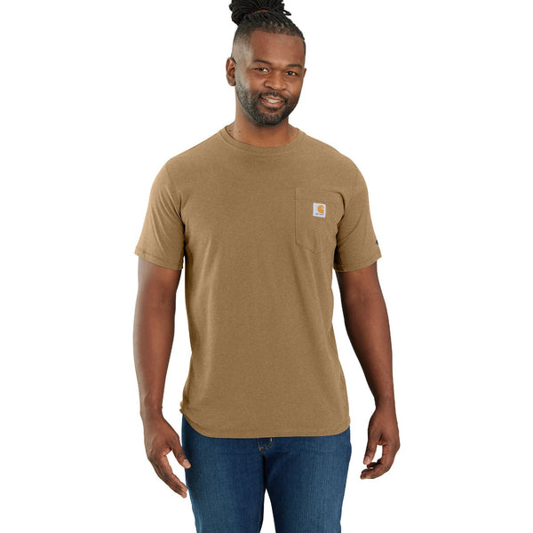 Carhartt 106652-SNSL Men's Force Relaxed Fit Midweight SS Pocket T-Shirt - Seasonal Colors