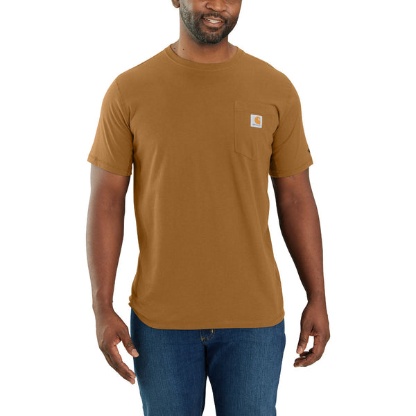 Carhartt 106652-CORE Men's Force Relaxed Fit Midweight SS Pocket T-Shirt - Core Colors