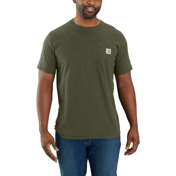 Carhartt 106652-CORE Men's Force Relaxed Fit Midweight SS Pocket T-Shirt - Core Colors