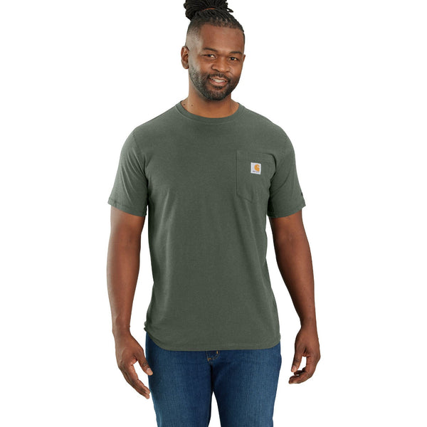 Carhartt 106652-SNSL Men's Force Relaxed Fit Midweight SS Pocket T-Shirt - Seasonal Colors