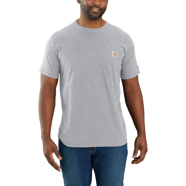 Carhartt 106652-CORE Men's Force Relaxed Fit Midweight SS Pocket T-Shirt - Core Colors