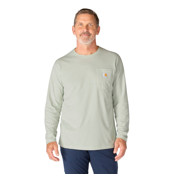 Carhartt 106656 Men's Force Relaxed Fit Midweight LS Pocket T-Shirt - Seasonal Colors