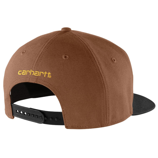 Carhartt 106665-F25 Firm Duck Flat Brim Cap