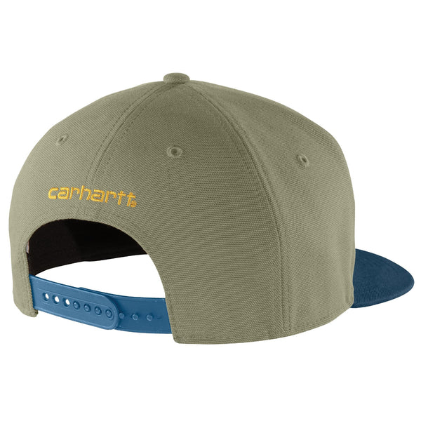 Carhartt 106665-F25 Firm Duck Flat Brim Cap