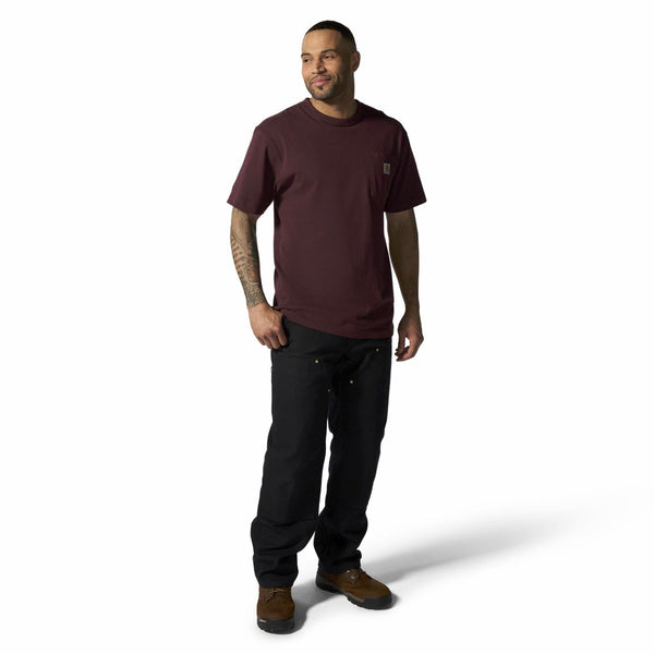 Carhartt 106679-BLK Men's B01 Loose Fit Firm Duck Double-Front Utility Work Pant - Black