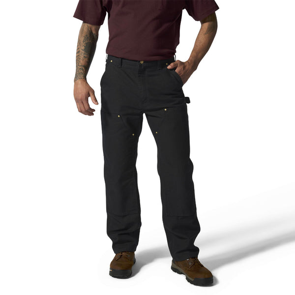 Carhartt 106679-BLK Men's B01 Loose Fit Firm Duck Double-Front Utility Work Pant - Black