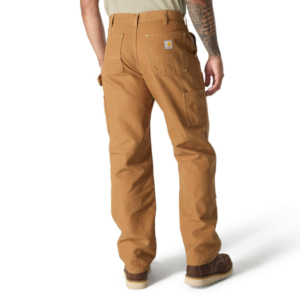 Carhartt 106679-BRN Men's B01 Loose Fit Firm Duck Double-Front Utility Work Pant - Carhartt Brown