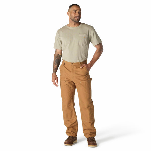 Carhartt 106679-BRN Men's B01 Loose Fit Firm Duck Double-Front Utility Work Pant - Carhartt Brown