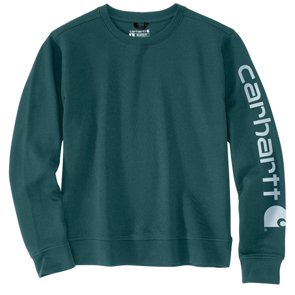 Carhartt 106718 Women's Relaxed Fit Midweight Graphic Crewneck Sweatshirt