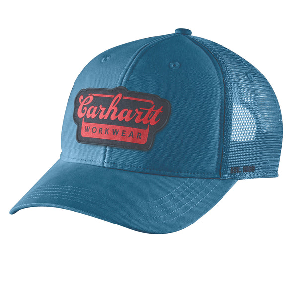 Carhartt 106738 Rugged Flex Twill Mesh-Back Script Patch Cap