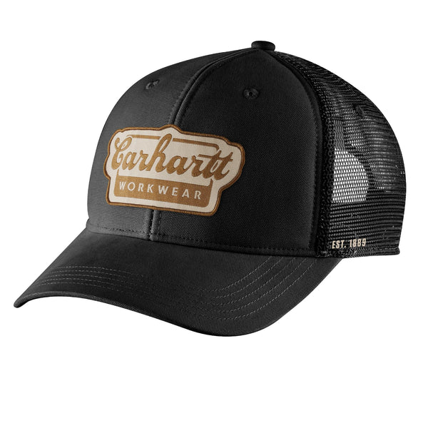 Carhartt 106738 Rugged Flex Twill Mesh-Back Script Patch Cap