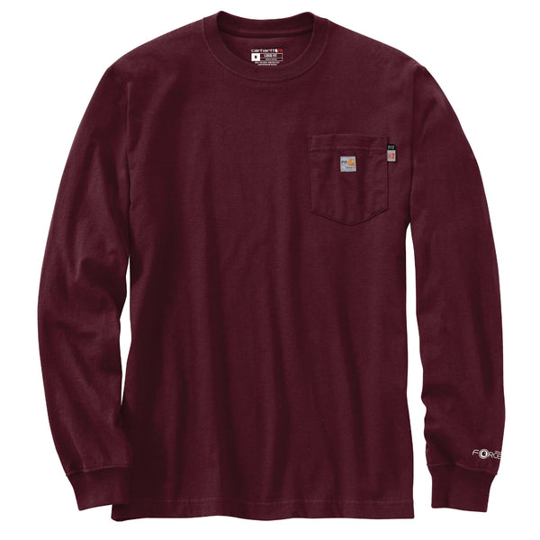Carhartt 106800 Men's FR Force Loose Fit LS LW Eagle Graphic T-Shirt