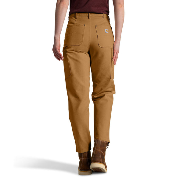 Carhartt 106811-BRN Women's Vintage Fit Duck High Rise Double-Front Pant - Carhartt Brown