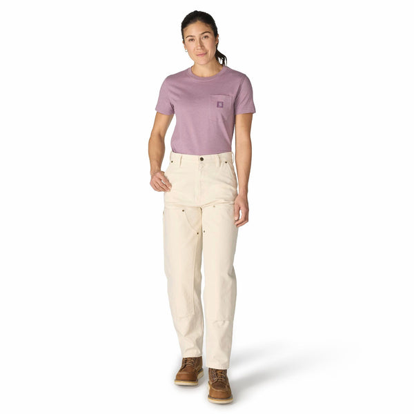 Carhartt 106811-W33 Women's Vintage Fit Double-Front Canvas Pant -  Ecru