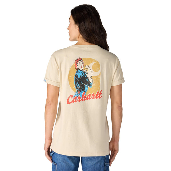 Carhartt 106903 Women's Loose Fit Heavyweight SS Love of Labor Graphic T-Shirt