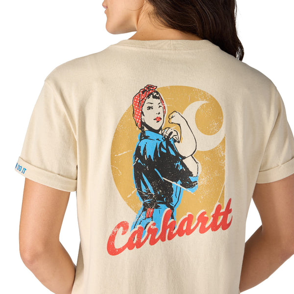 Carhartt 106903 Women's Loose Fit Heavyweight SS Love of Labor Graphic T-Shirt