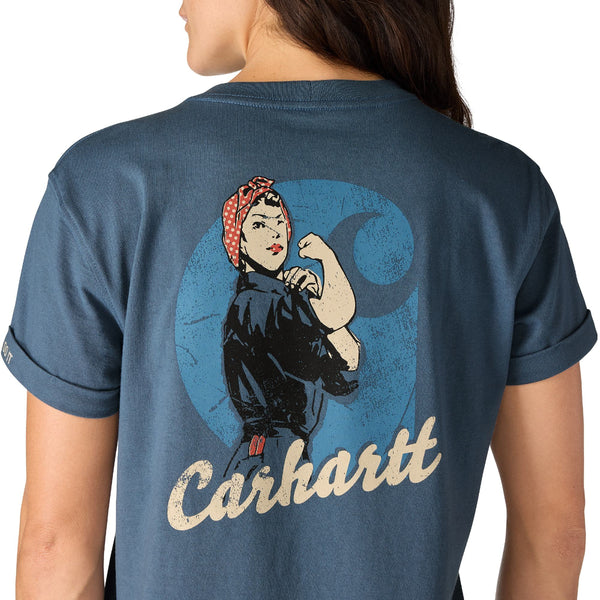 Carhartt 106903 Women's Loose Fit Heavyweight SS Love of Labor Graphic T-Shirt