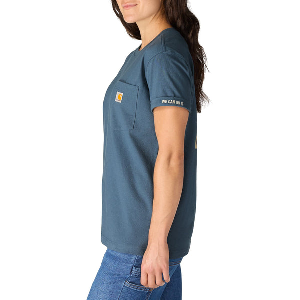 Carhartt 106903 Women's Loose Fit Heavyweight SS Love of Labor Graphic T-Shirt