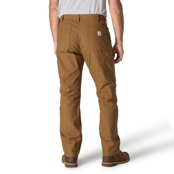 Carhartt 106992-BRN Men's Loose Straight Rugged Flex Duck Dungaree - Carhartt Brown